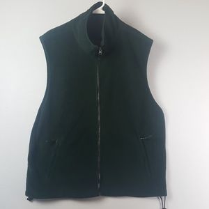 Dark Green Fleece Vest Faded Glory Size Large